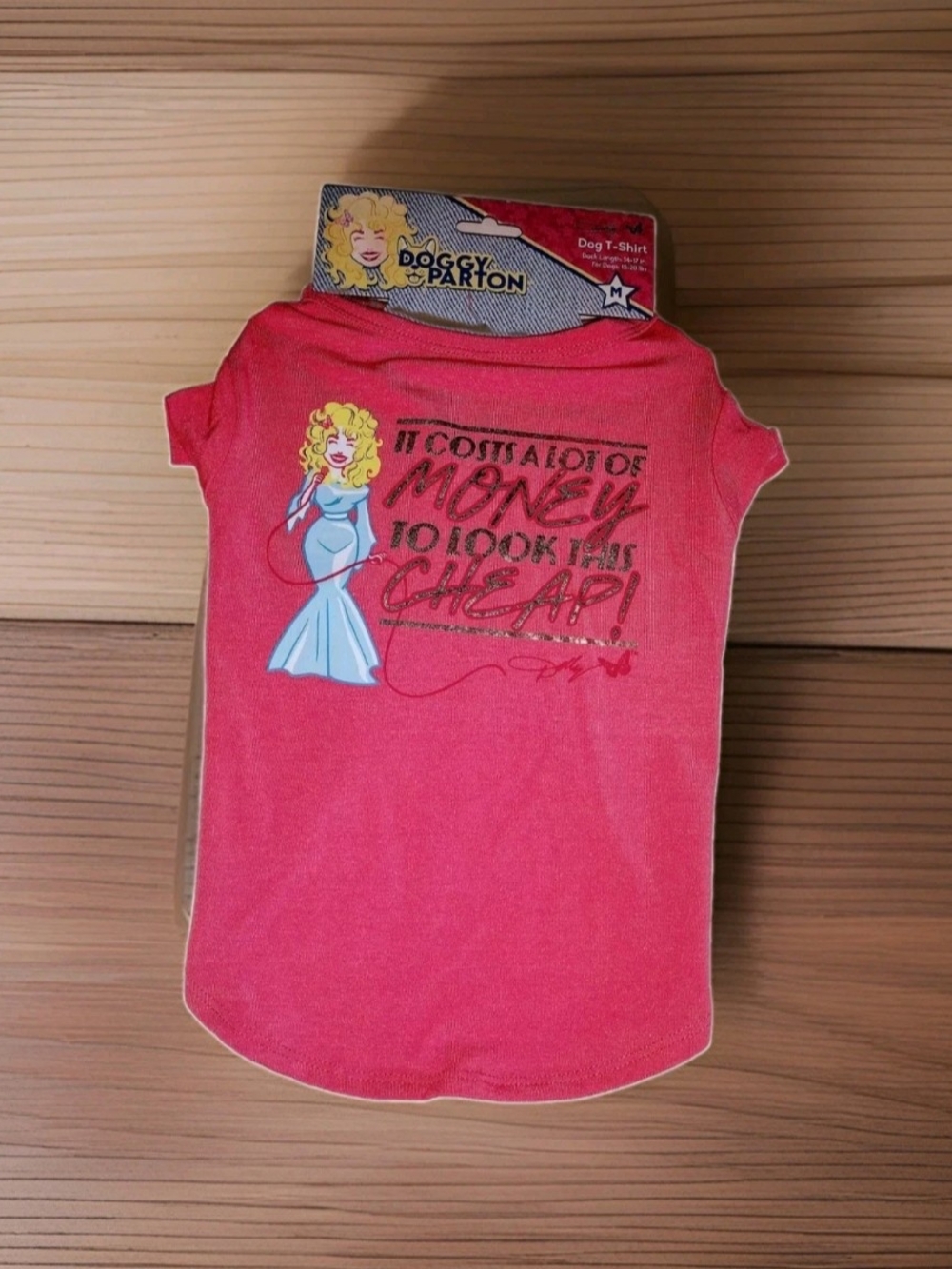 Dolly PartonPink Graphic Doggy Dog T-Shirt Sweater